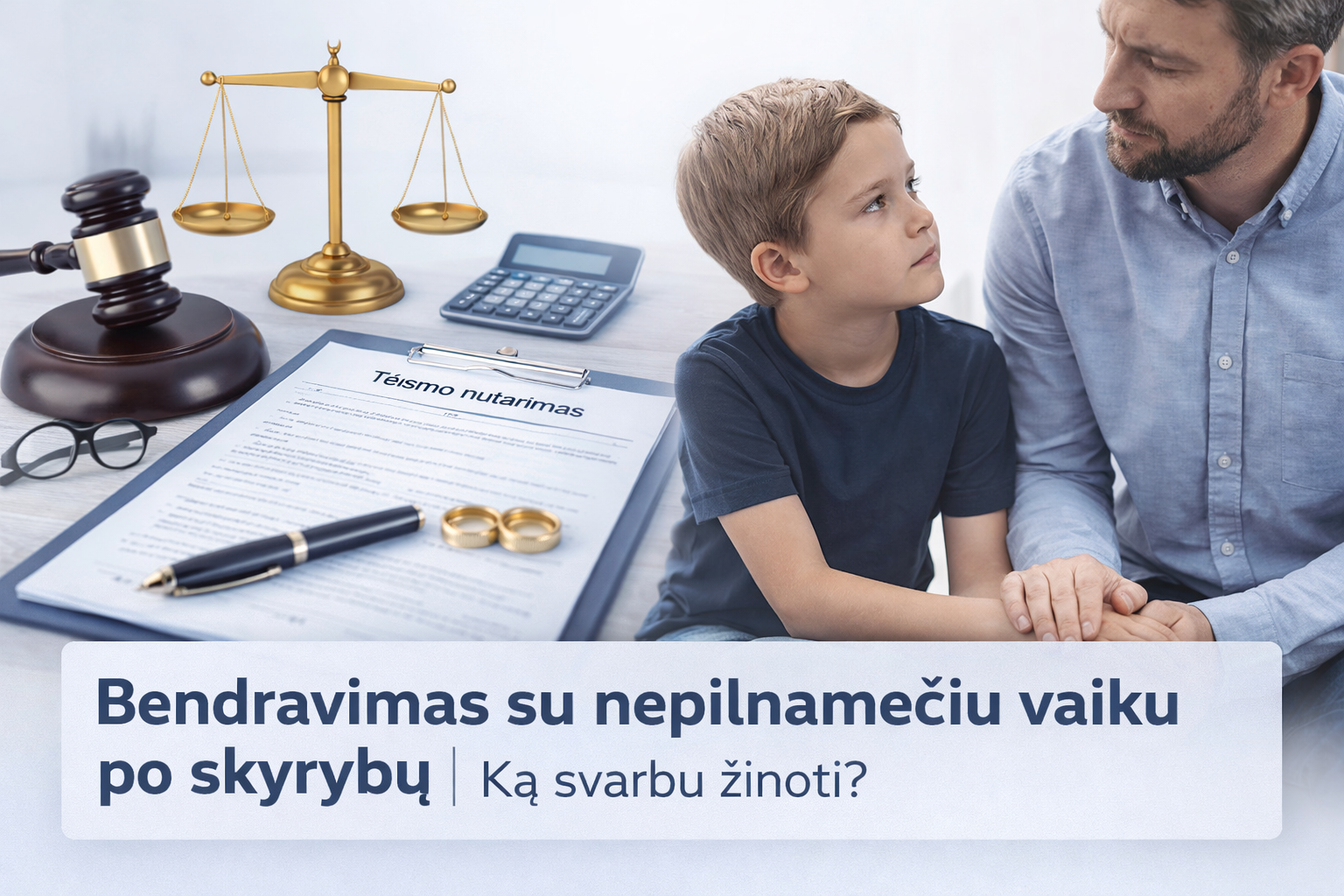Bendravimas su nepilnamečiu vaiku po skyrybų: ką svarbu žinoti?